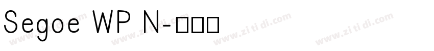 Segoe WP N字体转换